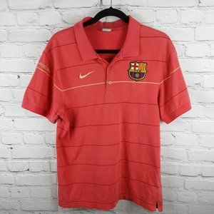 NIKE VINTAGE ORANGE MEN FC BARCELONA SHIRT  L